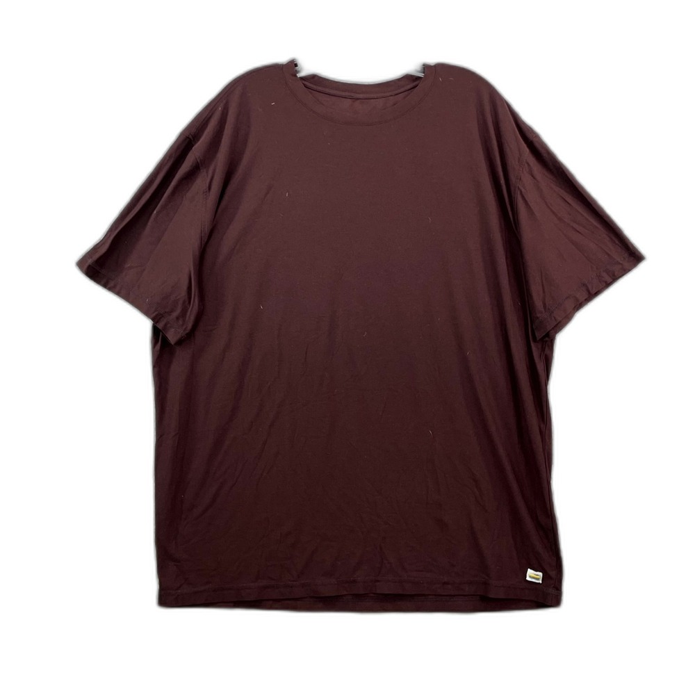 Vuori T Shirt Mens Maroon XL Short Sleeve Crew Neck Gorpcore Minimalist Outdoors